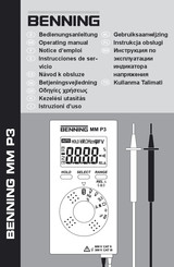 Benning MM P3 Instrucciones De Servicio