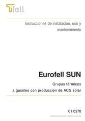 Tifell Eurofell 40 M Instrucciones De Instalación, Uso Y Mantenimiento