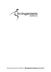 BioIngeniería Estética CRYOLIPOLYSIS Manual De Usuario