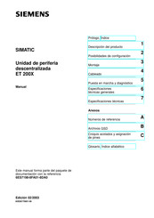 Siemens SIMATIC ET 200X Manual