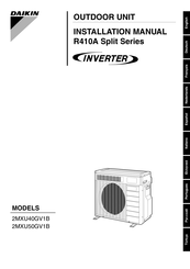 Daikin 2MXU40GV1B Manual De Instalación