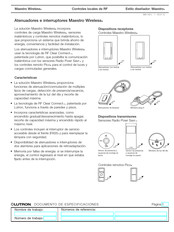 Lutron Maestro Wireless MRF2-6ELV Manual Del Usuario