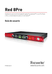 Focusrite Red 8Pre Guía De Usuario