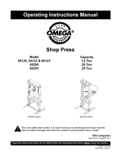 Omega Lift Equipment 60253 Manual De Instrucciones De Funcionamiento