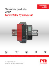 PR electronics 4222 Manual Del Producto