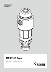 Rehau RE.FINE Pure Instrucciones De Instalacion Y Uso