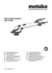 Metabo LSV 5-225 Manual Original