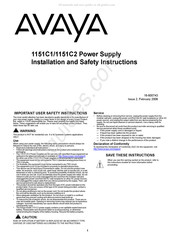 Avaya 1151C2 Instrucciones Importantes Para Su Seguridad