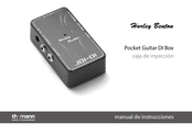 thomann Harley Benton Pocket Guitar DI BOX Manual De Instrucciones