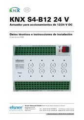 elsner elektronik KNX S4-B12 24 V Datos Técnicos E Instrucciones De Instalación