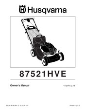 Husqvarna 87521HVE Manual Del Usuario