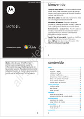 Motorola MOTO Q9c Guia De Inicio Rapido