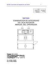 Sencon QA7000 Manual Del Operador