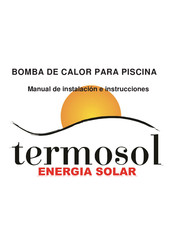 termosol PASR W060S-U-P-BP Manual De Instalación E Instrucciones