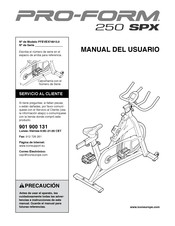 Pro-Form 250 SPX Manual Del Usuario