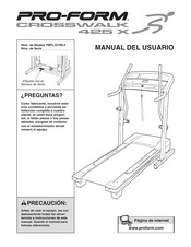 Pro-Form CROSSWALK 425 X Manual Del Usuario