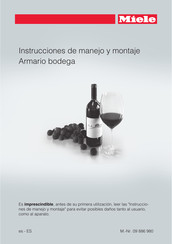 Miele 09 886 980 Instrucciones De Manejo Y Montaje