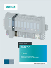 Siemens SIMATIC DI 8x24VDC HF Manual De Producto