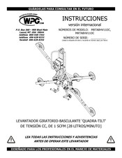 WPG MRTA8HV11DC Instrucciones