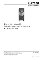 Miele professional PT 8203 SL WP Plano De Instalación