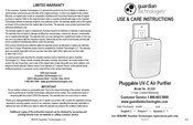 Guardian Technologies AC225 Instrucciones De Uso Y Mantenimiento