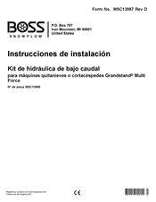 Boss MSC13950 Instrucciones De Instalación