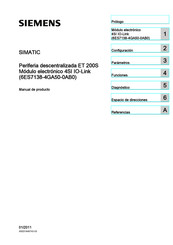 Siemens SIMATIC 4SI IO-Link Manual De Producto