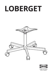 IKEA LOBERGET Manual De Instrucciones