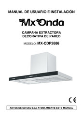 Mx Onda MX-CDP2686 Manual De Usuario E Instalacion