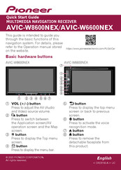 Pioneer AVIC-W6600NEX Guia De Inicio Rapido