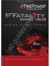 Firepower Fatal1ty OCZ-FTY750W Manual De Instrucciones