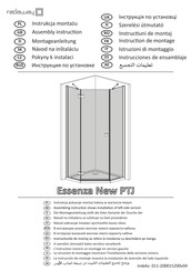 Radaway Essenza New PTJ Instrucciones De Ensamblaje