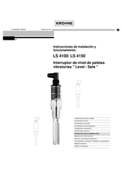 KROHNE LS 4150 Instrucciones De Instalación Y Funcionamiento