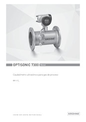 KROHNE OPTISONIC 7300 Manual