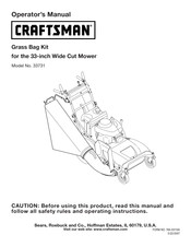 Craftsman 33731 Manual Del Operador