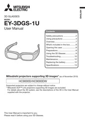 Mitsubishi Electric EY-3DGS-1U Manual De Usuario