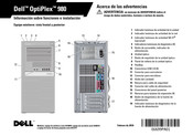 Dell OptiPlex 980 Información De Instalación