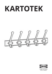 IKEA KARTOTEK Manual De Instrucciones