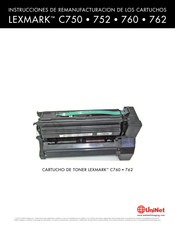 Uninet LEXMARK C762 Instrucciones De Remanufacturacion