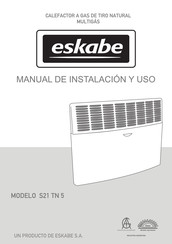 Eskabe S21 TN 5 Manual De Instalacion Y Uso