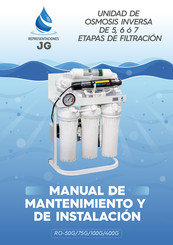 JG RO-400G Manual De Mantenimiento