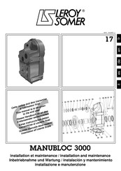 Leroy-Somer MANUBLOC 3000 Instalación Y Mantenimiento