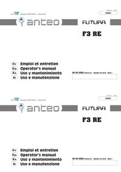 ANTEO FUTURA F3 RE Uso Y Mantenimiento