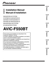 Pioneer AVIC-F550BT Manual De Instalación