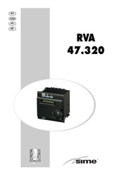 Sime RVA 47.320 Manual Del Usuario