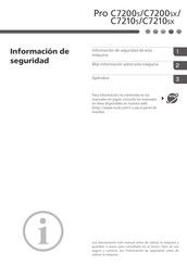 Ricoh Pro C7210sx Información De Seguridad