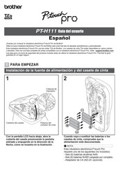 Brother P-touch pro PT-H111 Guia Del Usuario