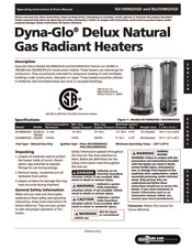 Dyna-Glo Delux RA100NGDGD Manual De Instrucciones De Operación Y Lista De Partes