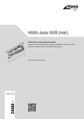 hawa Junior 80/B Planificación Y Instrucciones De Montaje