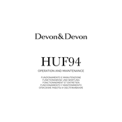 Devon & Devon HUF94 Funcionamiento Y Mantenimiento